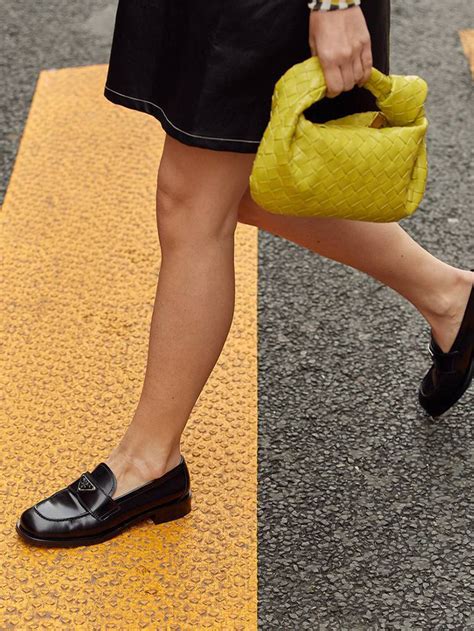 prada loafers styled